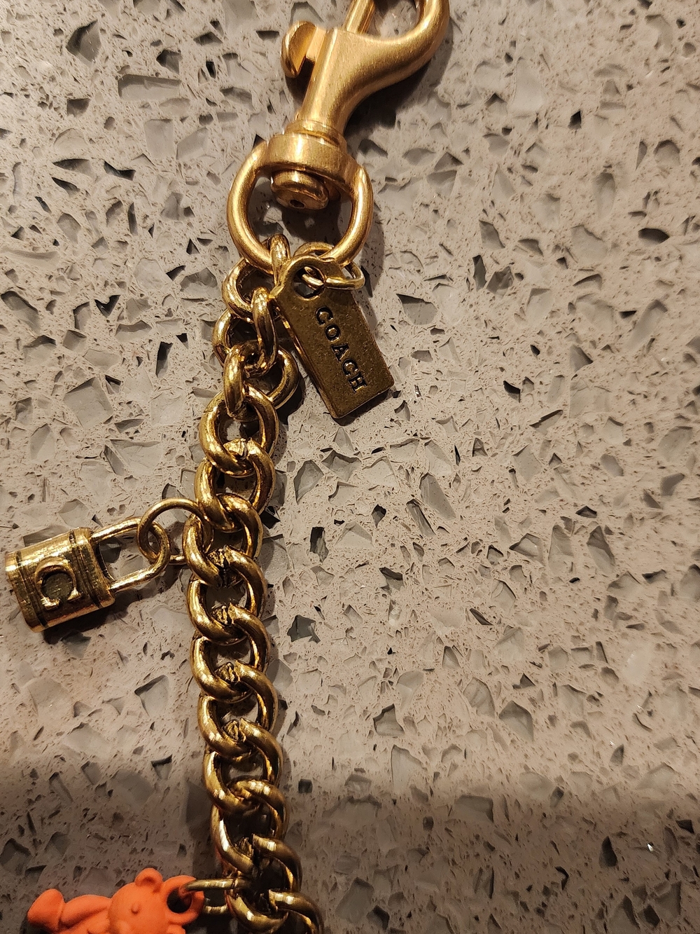 Coach Style Gold-tone Charm Purse Chain with Colorful Enamel Charms - Picture 2 of 6